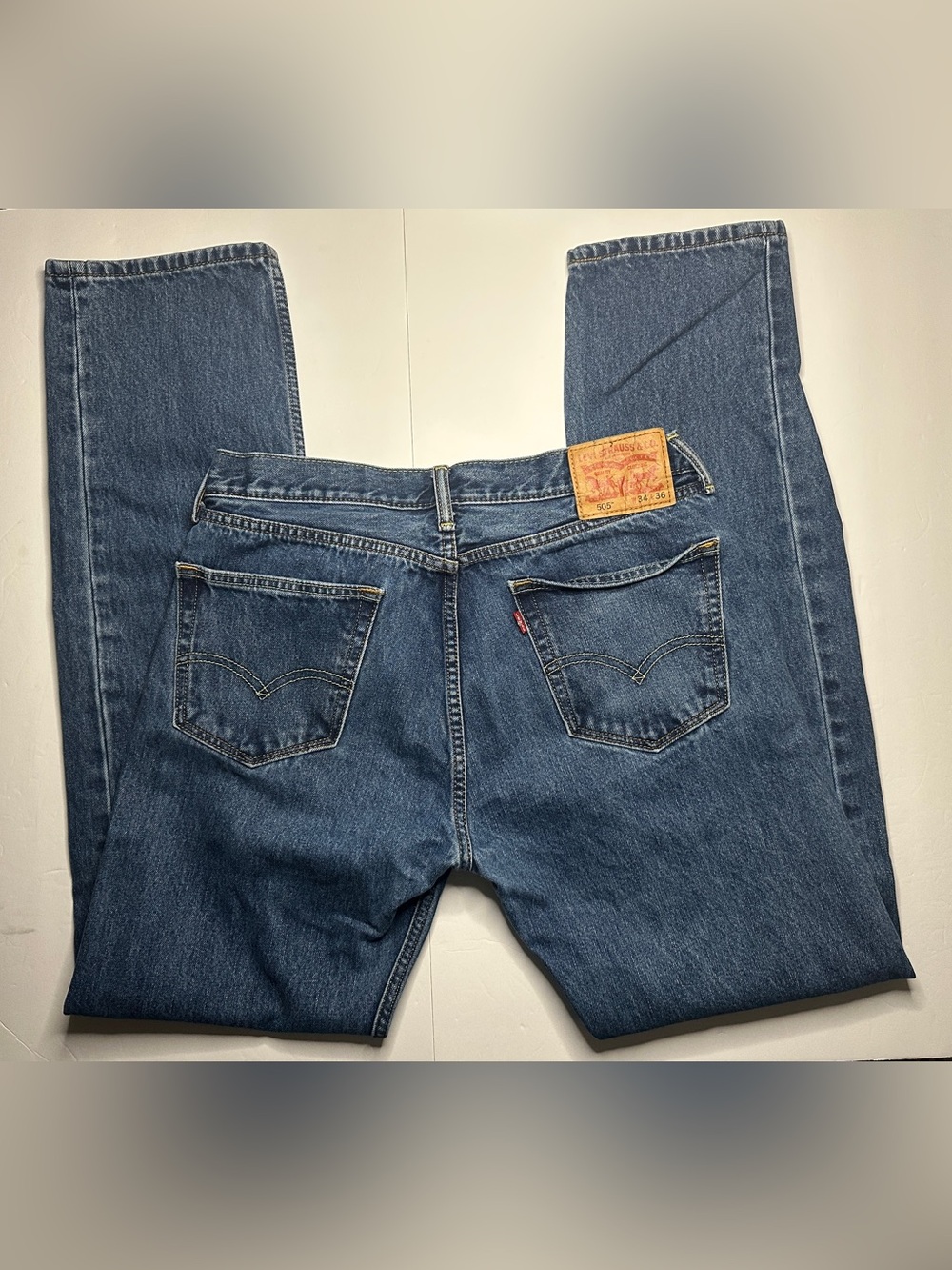 NWOT Levi's Men's Blue 505 Original Fit Jeans 34x36